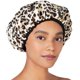 thumbnail image 1 of Gorro de ducha Betty Dain Socialite Safari Spots con forro de felpa, 1 of 7