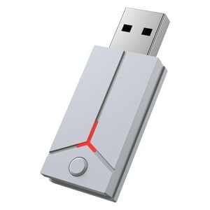 Genérico - Adaptador De Mando Para Ps5 Ps4 Controller Jugar En Todos Los Juegos De Ps5, Usb Wireless Dongle Adaptador Compatible Con Ps5/Pc Windows, Soporte Turbo/Macro/One Key Combo Function-Blanco