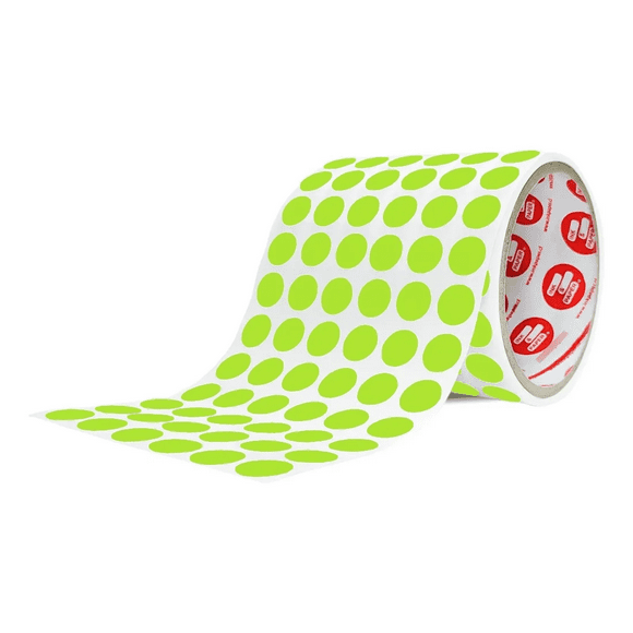Etiquetas Verde Manzana Autoadhesivas Circulares Colores 13 Mm 800 unidades