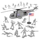 thumbnail image 3 of Conjunto de juego Army Men Tim Mee Toy 33 cm gris 26 piezas, 3 of 9