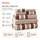 thumbnail image 2 of Set 8 Toallas De Baño Secado Rapido Distintos Tamaños Deco beige, 2 of 4