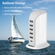 thumbnail image 2 of Estación de carga Upoy de 40 W para varios dispositivos con 5 puertos USB, 2 of 7