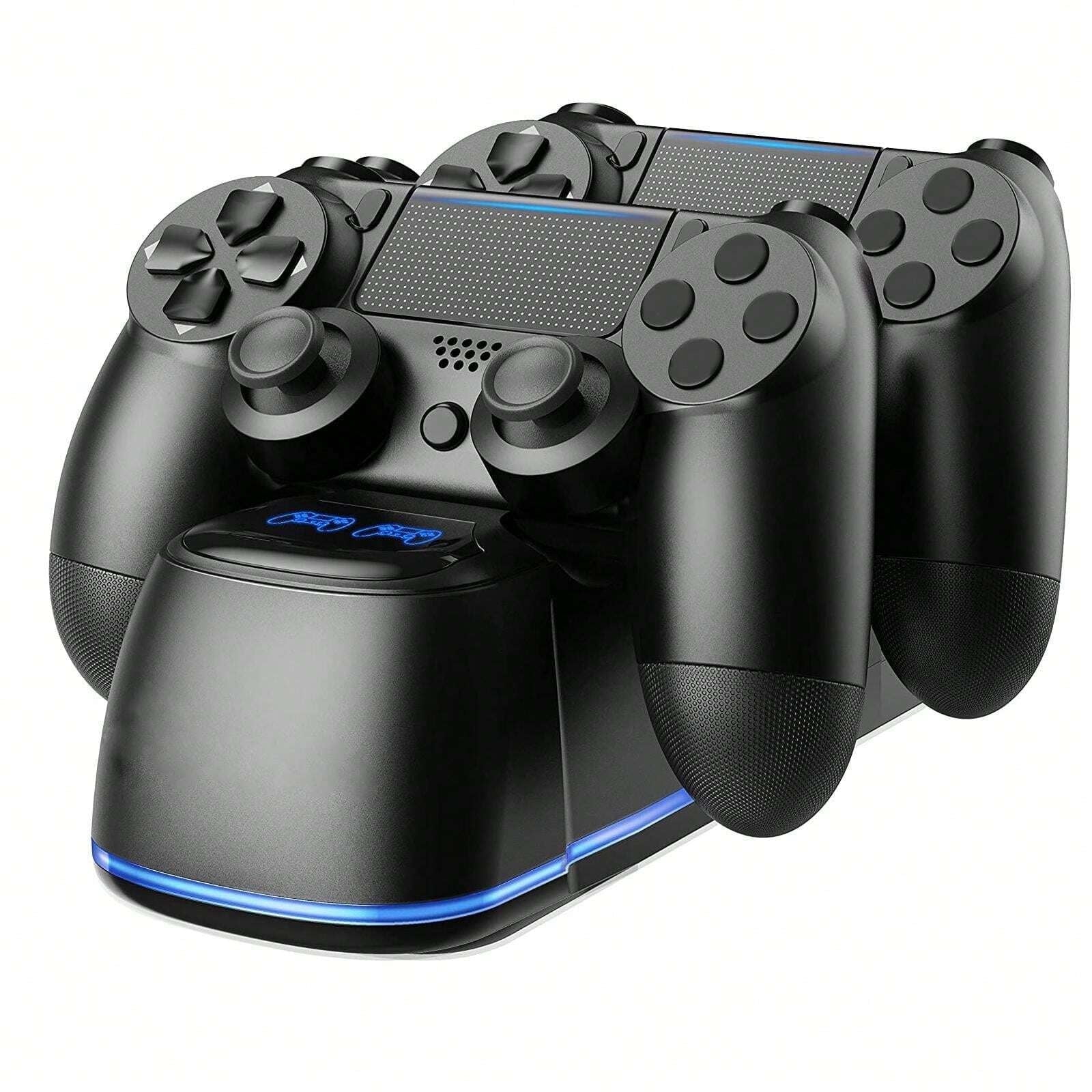 Base De Carga Doble Aaronmei Para Controlador Ps4/slim/pro Negro