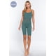 thumbnail image 5 of Enterito CCwholesalesclothings Sin Costuras Canalé Detalle Pointelle Cuello Redondo Hoja De Palma, 5 of 5