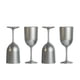thumbnail image 1 of Set 4 Copas Cocktail Acrílico 473 ml - Plateado, 1 of 3
