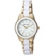 thumbnail image 1 of Reloj Anne Klein AK/3212WTGB de resina blanca en tono dorado para mujer, 1 of 3