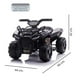 thumbnail image 2 of Moto Electrica Bateria Auto Niño Luz Y Sonido 518 Negra, 2 of 5