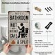 thumbnail image 4 of Letrero esto baño no cibercafé vintage metal estaño divertido humorístico arte pared aluminio rústico 20x30 cm emoji caca 2 uds, 4 of 7