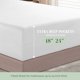 thumbnail image 2 of Sábana bajera Elegant Comfort 1500 Premium Hotel King White, 2 of 6
