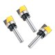 thumbnail image 1 of 3 piezas de carburo con punta de bisagra muesca empotrar ajuste plantilla enrutador bit - vástago de 8 mm, 1 of 5