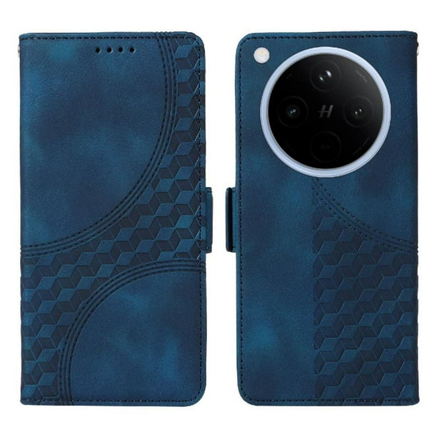 Carcasa FOXDOCK OPPO Find X8 Pro de cuero PU, diseño acolchado clásico, protección contra caídas y rayones