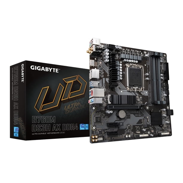 Placa madre GIGABYTE B760M DS3H AX DDR4 LGA1700 WiFi 6E