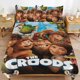 thumbnail image 1 of The Croods Cartoon Bedding Sets Ultra Soft Skin-Friendly Duvet Cover 3 Piece, Cute Comforter Cover Bed Set for Boys Girls Kids, 1 of 5