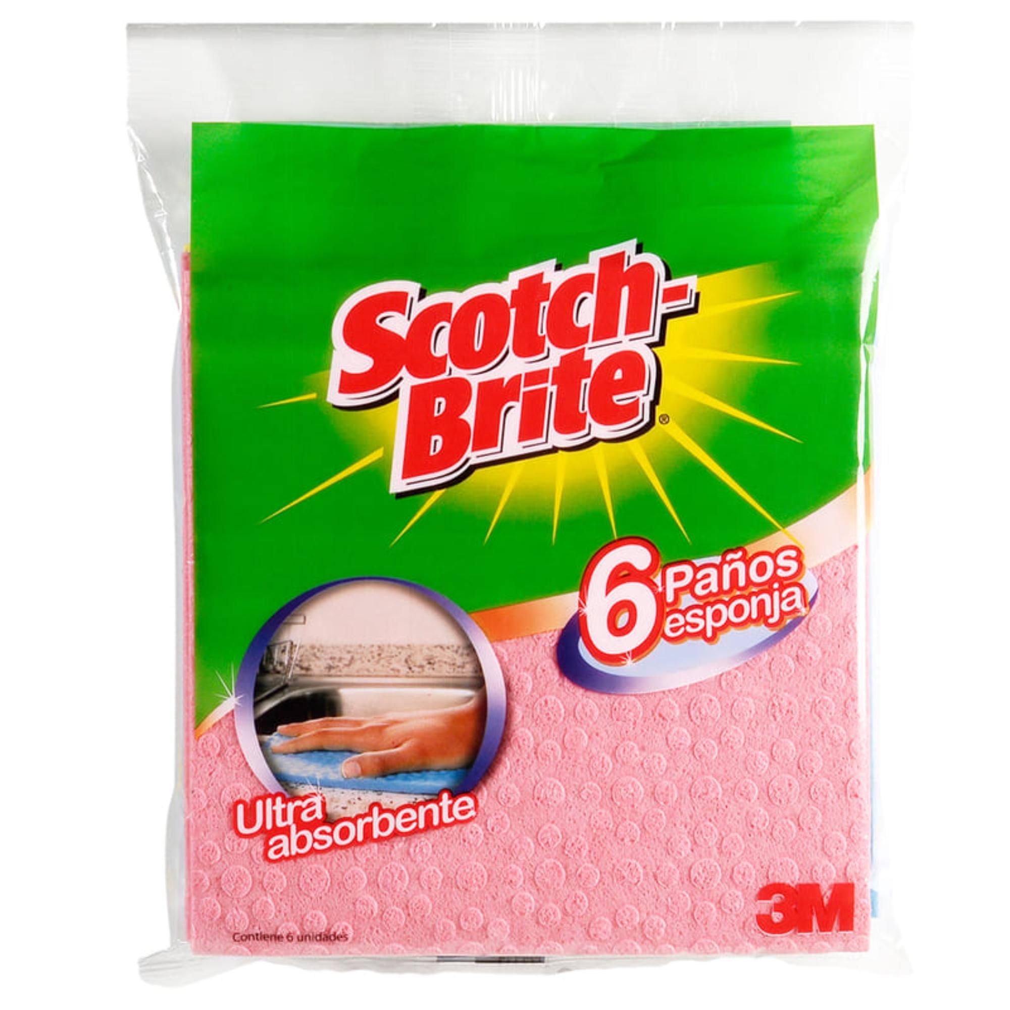Paño Esponja Bolsa 6 Un Scotch Brite