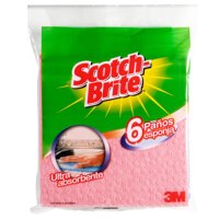 Paño Esponja Bolsa 6 Un Scotch Brite
