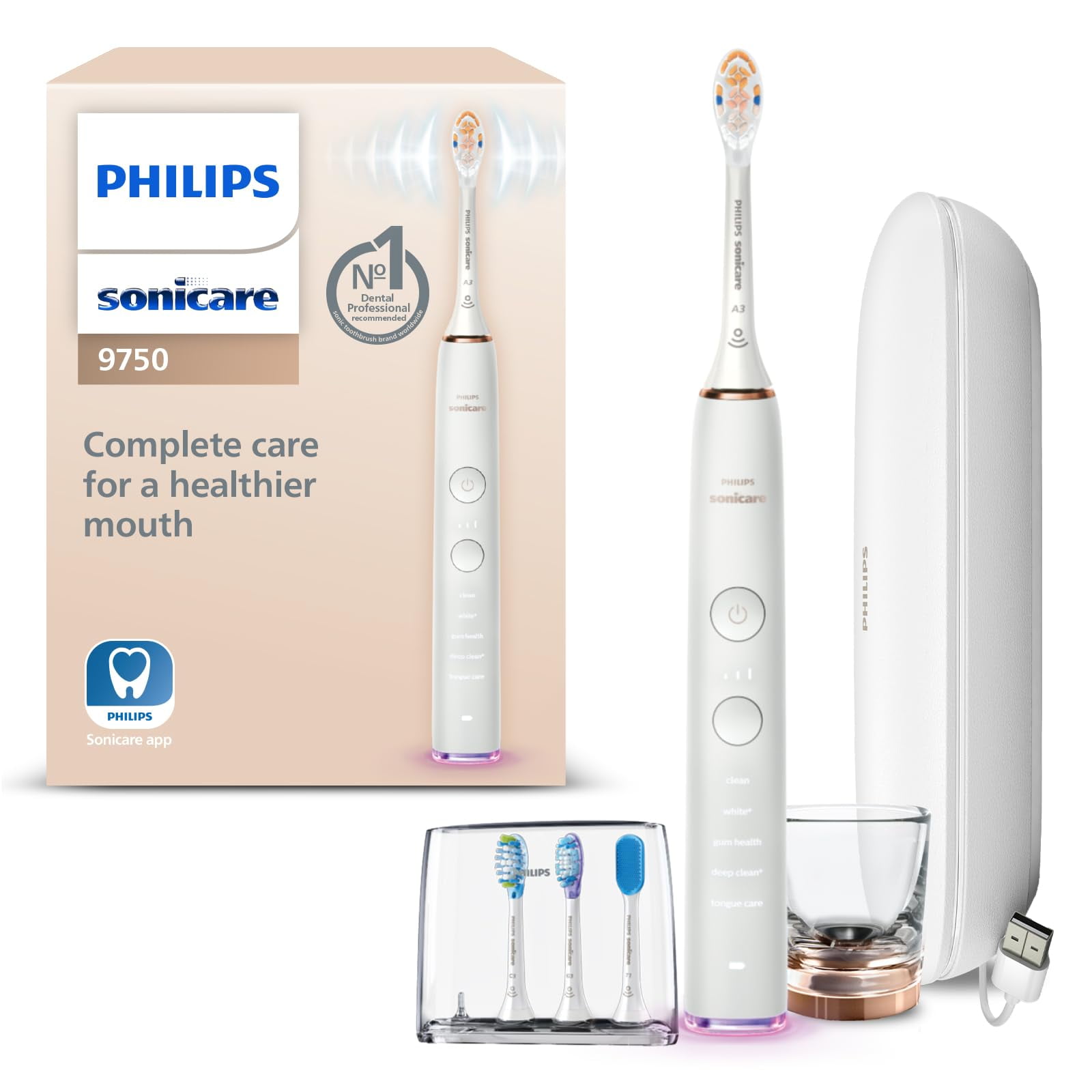 Cepillo De Dientes Eléctrico Philips Sonicare Diamondclean Smart 9750