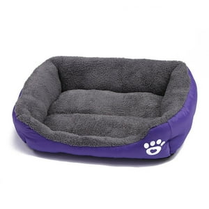 Genérico - Cama Ultrasuave Para Mascotas Morado Talla L 66Cm X 50Cm