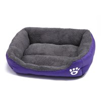 Genérico - Cama Ultrasuave Para Mascotas Morado Talla M 54Cm X 42Cm