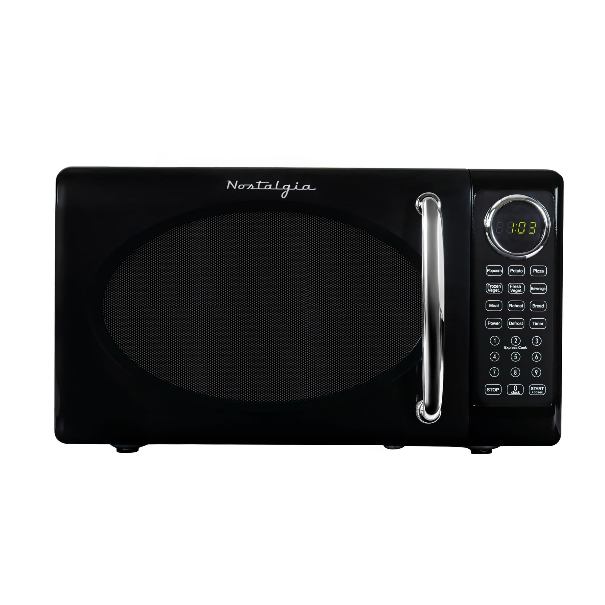 Horno Microondas Nostalgia Retro 20l 700w Con Plato Giratorio De Vidrio