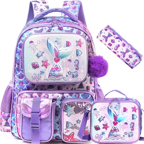 Cute Backpack for Girls Backpacks for Elementary Preschool Students Kids School Cute Backpack Lunch Bag and Penbag