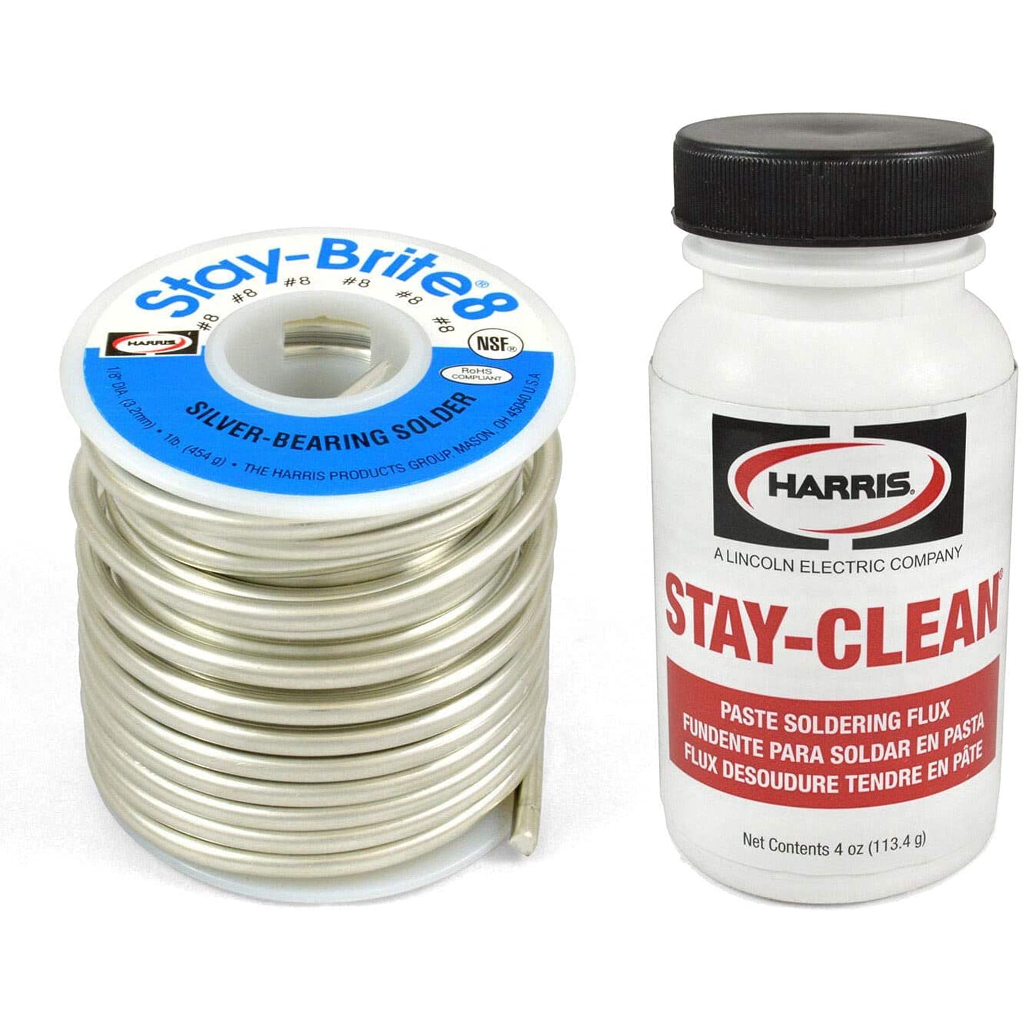 Kit De Soldadura Harris Sb861 Y Scpf4 Con Soldadura Plateada Stay-brite #8