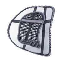 Magideal - Soporte Lumbar Para Coche, Malla Antideslizante Para La Parte Baja De La Espalda, Cojín De Asiento Con Cuentas De Masaje Para Silla De Oficina Y Coche