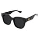 thumbnail image 1 of Gafas de sol Gucci Oversized Square Shiny Black para mujer, 1 of 3