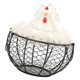 thumbnail image 3 of Cesta De Almacenamiento De Huevos De Estilo Creativo Con Gallina De Cerámica Portátil Con Asa Lateral, 3 of 5