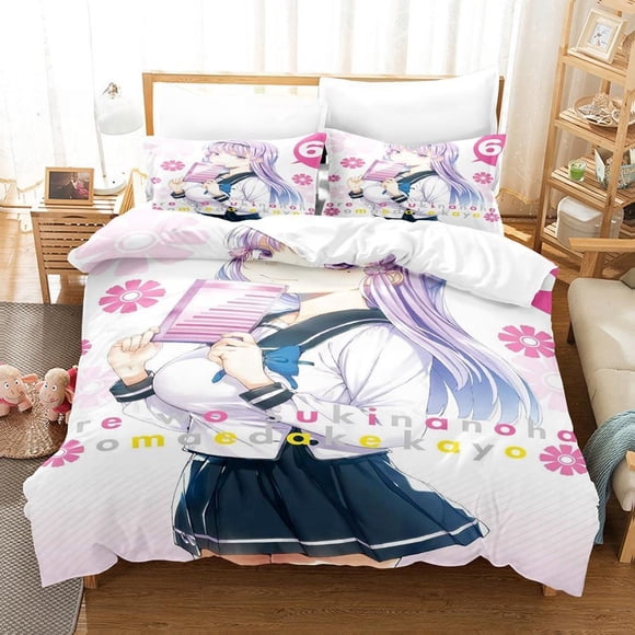 New Ore wo Suki Nano wa Omae Dake ka yo Bedding Set Single Twin Full Size Bed Set Adult Kid Bedroom Duvet cover Sets Bed Sheets