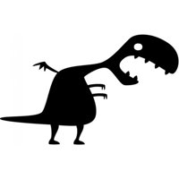 Rienda Libre Graphics - Decomural Dinosaur Monster Halloween Ws-16177