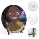thumbnail image 4 of Amada la aventura Plato decorativo de porcelana fina (bone china), plato decorativo de cerámica para hogar, oficina, soporte de pared, platos decorativos para dormitorio - 6 pulgadas (15 cm), 4 of 6