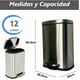thumbnail image 4 of Cubo De Basura 12L Acero Inoxidable Hogar Oficina, 4 of 4