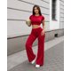 thumbnail image 1 of Conjunto Deportivo Para Mujer Crop Top Espalda Abierta Y Palazzo, 1 of 3