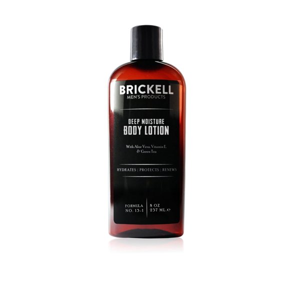 Loción corporal Brickell Deep Moisture para hombre, 240 ml, natural y orgánica