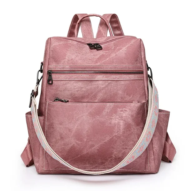 Fashion Multipurpose Women's Backpack Lightweight Girls Retro Backpack Large Capacity Leisure Travel Dual-purpose Shoulder Bag