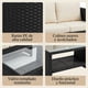 thumbnail image 4 of Juegos De Muebles Para Terraza Living Para 4 Personas Estructura Negro, 4 of 8