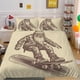 thumbnail image 1 of Christmas Gifts Santa Claus Quilt Duvet Cover Set Bedclothes Double3-Piece Bedding Set, 1 of 5