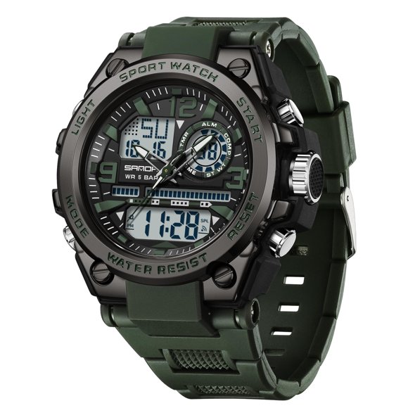 Reloj KXAITO para hombre, deportivo, exterior, impermeable, militar, LED