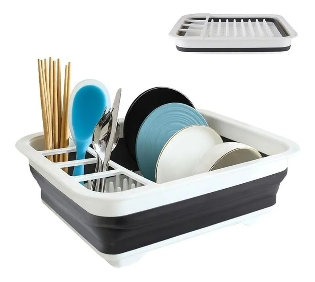 Genérico - Escurridor Seca Lozas Plegable Para Cocina Platos Vasos