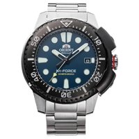 Orient - Reloj M-Force Ac0L Sports Automático De Buceo Con Esfera Azul Acero Inoxidable 200M Para Hombre, Azul - Adulto