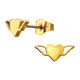 thumbnail image 2 of Pendientes de acero inoxidable con forma de corazón alado, 2 of 2