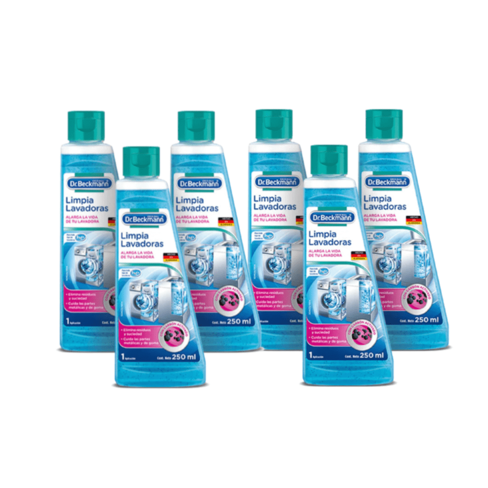 Dr. Beckmann - Pack Limpia Lavadoras Dr Beckmann 6 X 250 Ml
