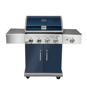 Bbq Grill - Parrilla Gas Texas Gris 4 Quemadores + Quemador Lateral