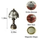 thumbnail image 2 of Set de 5 adornos magnéticos de bronce para bisagras de puerta WLHYHH, 2 of 7