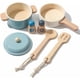 thumbnail image 1 of Set Cocina Juguete Madera WoodenEdu Ollas Utensilios FSC, 1 of 3