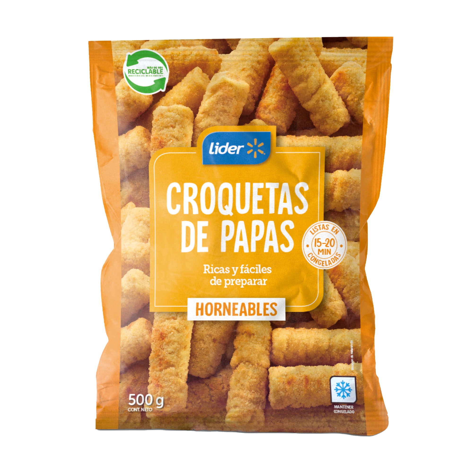 Croquetas De Papas Pre Fritas 500 g Lider