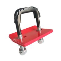 Ioensy - Tensor De Enganche Para Portabicicletas, Protector Con Aisladores De Goma, Abrazadera Antivibración, Color Rojo