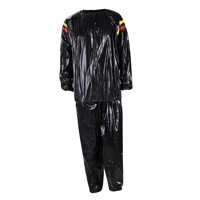 Ioensy - Fitness Sauna Suit Mujeres Hombres Quick Sweat Sweat Suit Para Ejercicio Xl Negro