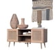 thumbnail image 1 of Rack TV de ratán con puertas color madera, 1 of 3