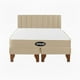 thumbnail image 1 of Cama 2 Plazas Modular Europea Beige + Colchón Ortopédic, 1 of 2